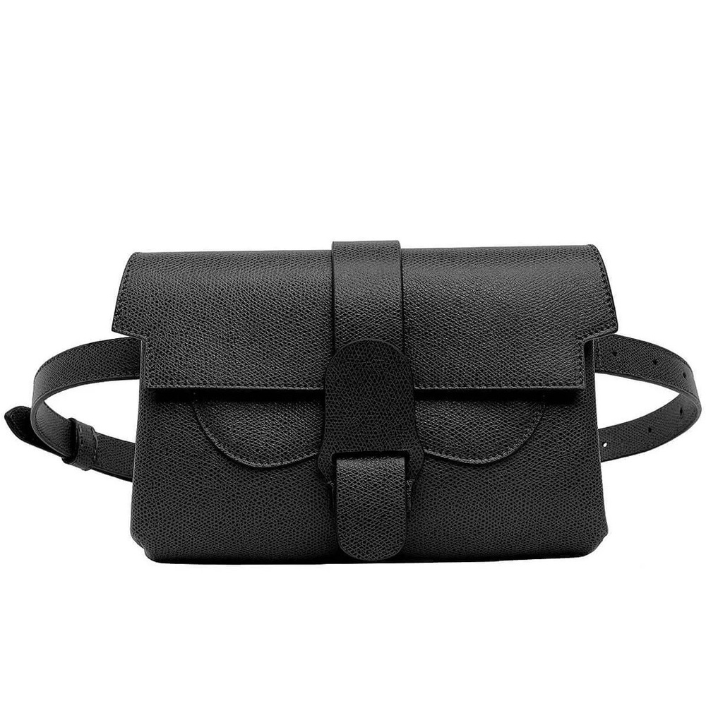 Senreve Aria bag in black pebble leather in excellent pre owned condition